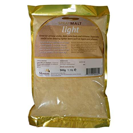 Muntons Light Spraymalt Dry Malt Extract (500 g / 1.1 lb)