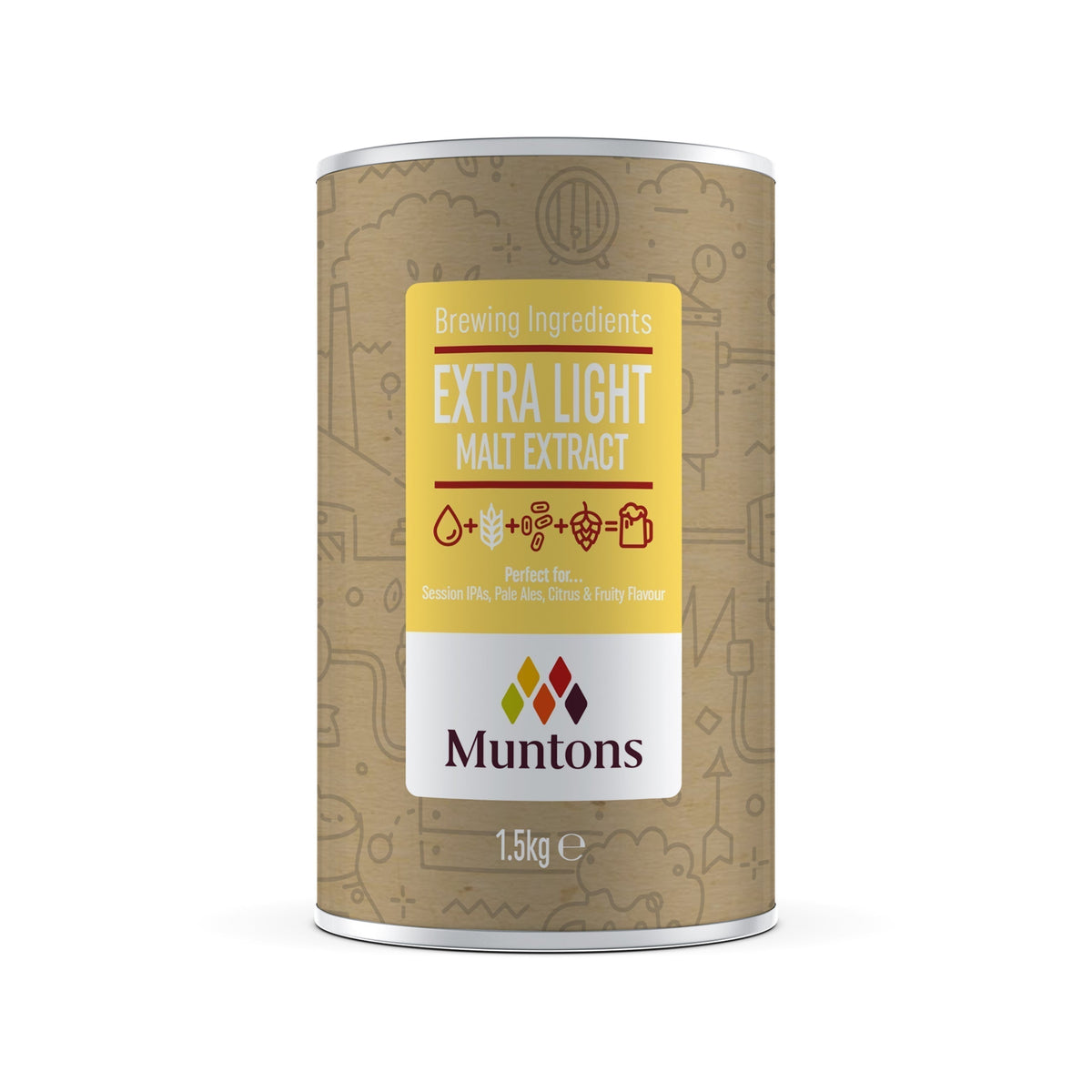 Muntons Extra Light Malt Extract (1.5 kg / 3.3 lb)