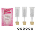 3-Piece Airlocks with Stoppers, Grommets & Cleaner
