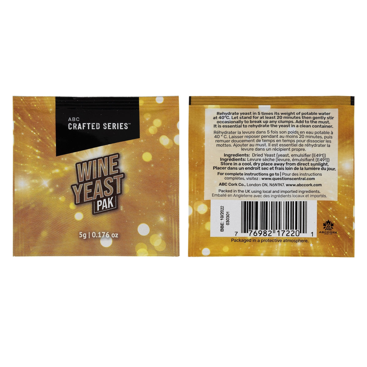 Wine Yeast (5 g | 0.17 oz)