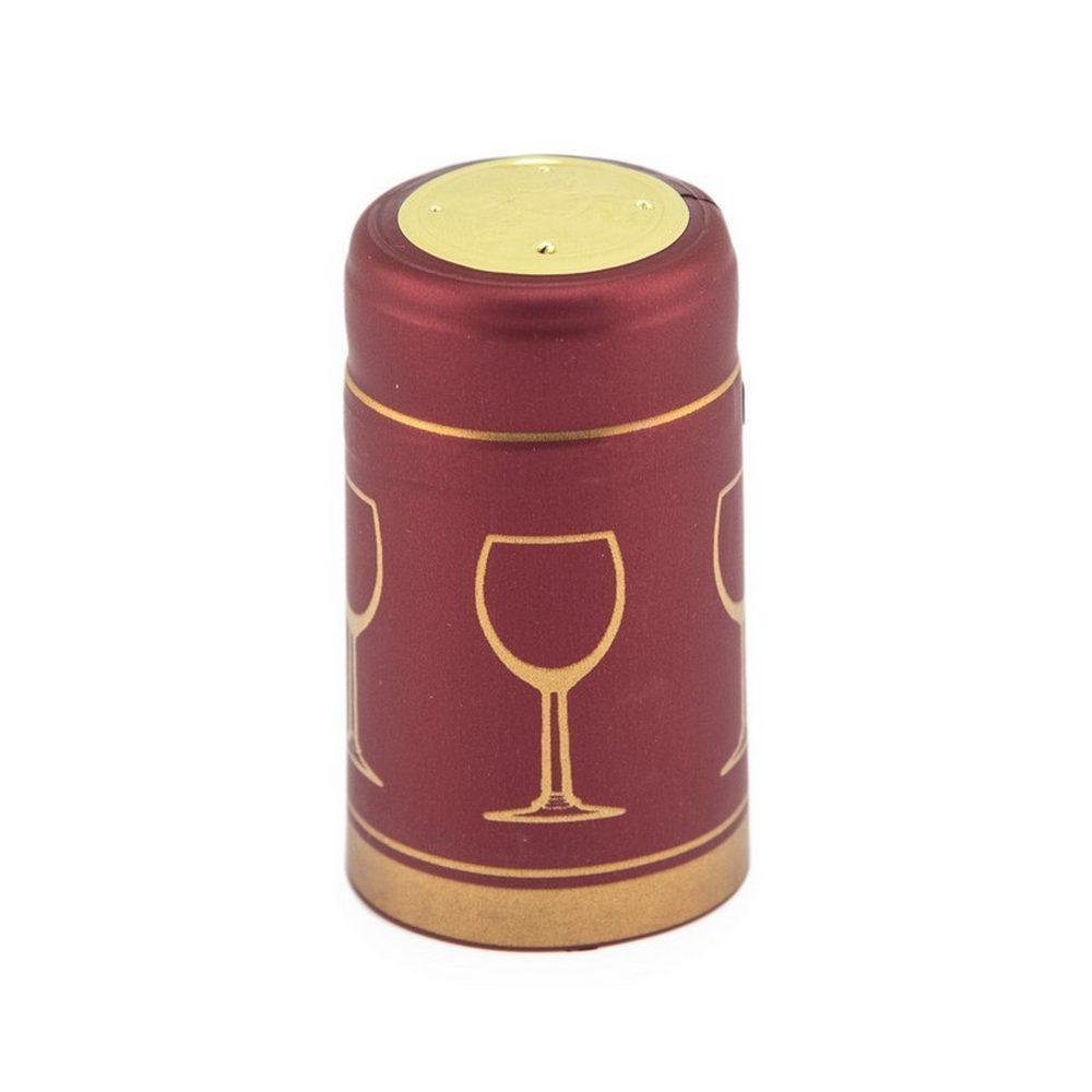 Burgundy Shrink Caps Pack of 100