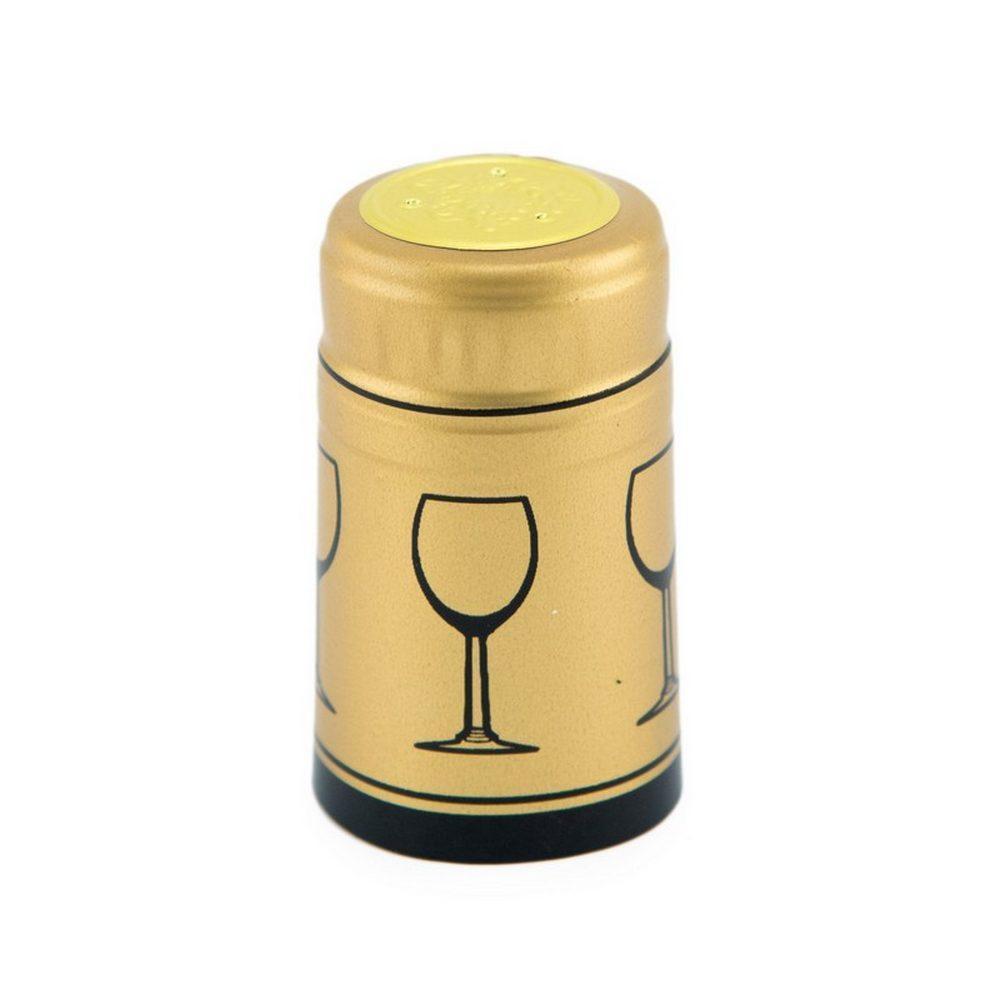 Gold Shrink Caps Pack of 100