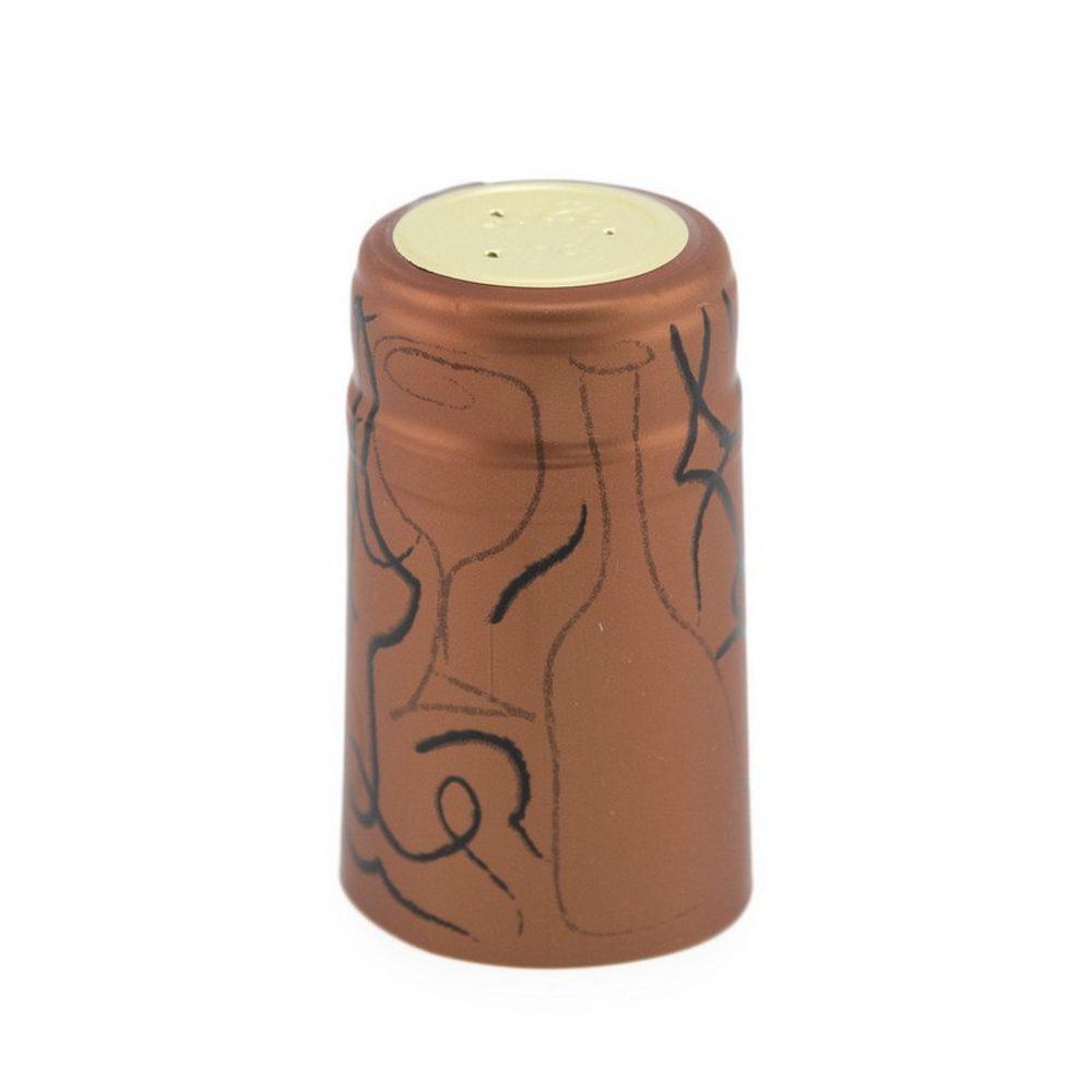 Brown and Bronze Shrink Caps Pack of 100