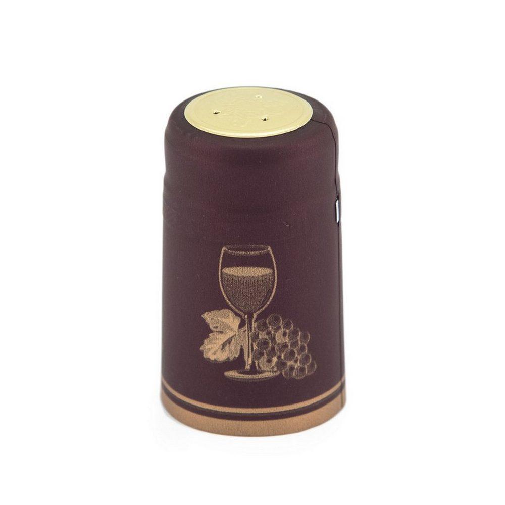 Burgundy Shrink Caps Pack of 100