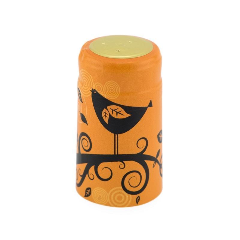 Orange and Yellow Shrink Caps Pack of 100