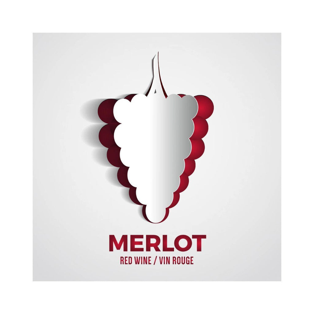 Merlot Wine Labels | 30 per Pack