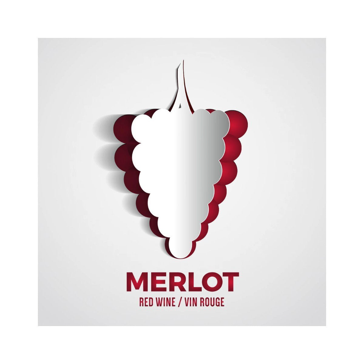 Merlot Wine Labels | 30 per Pack