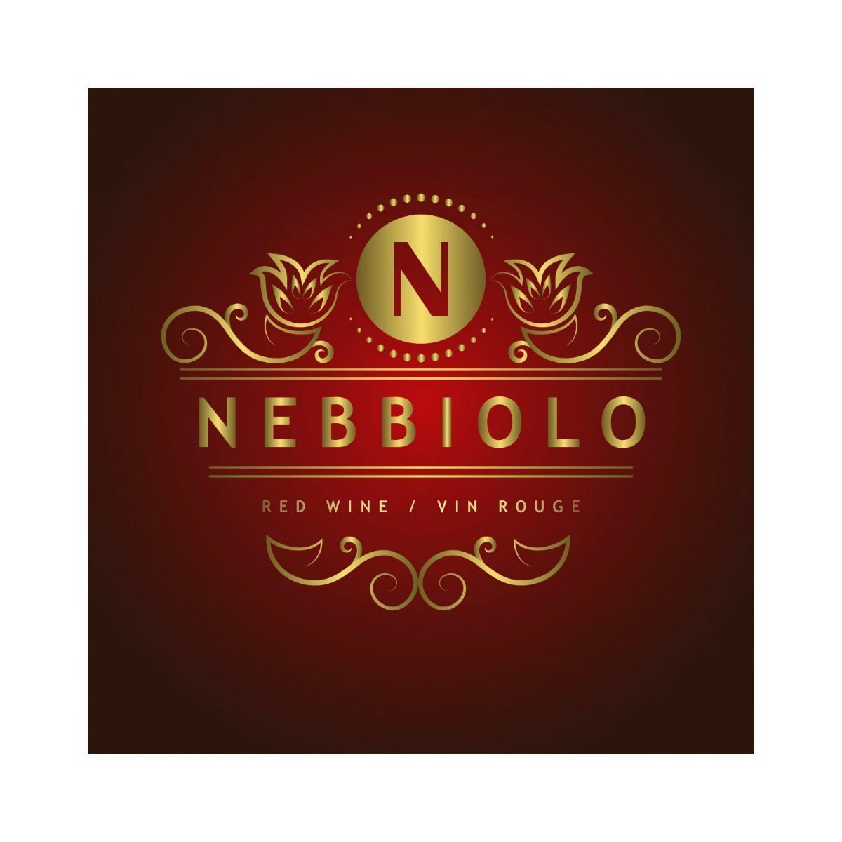 Nebbiolo Wine Labels | 30 per Pack